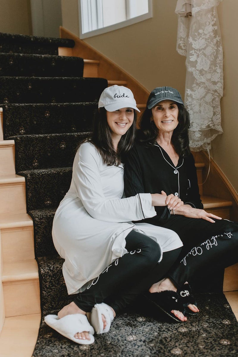 Funky Junque Bachelorette Bridal Baseball Hats, Bridesmaid, Bride Tribe Caps, 100% Cotton, One Size Fits Most - 1 Bride - White/Black - Image 4